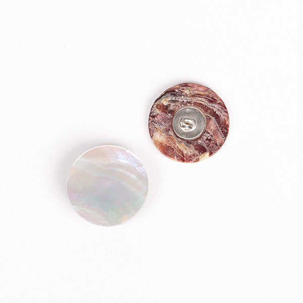 DROPS Rund hvid knap, 20 mm - nr 524