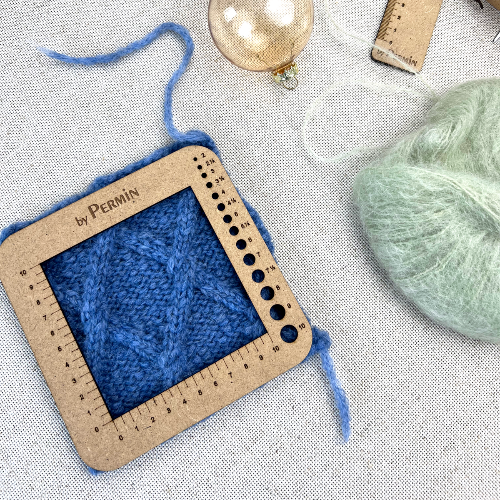 Strikkefasthed- og strikkepindemåler