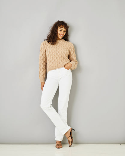 Sweater i kabelstrik | Strikkekit