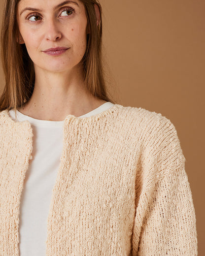 Cardigan med dobbelt forkant (digital opskrift)