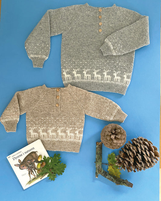 Julesweater med rensdyr