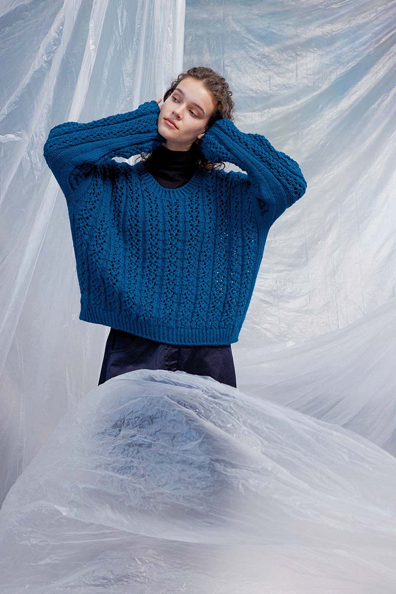 Nicole Top Down Sweater (digital opskrift)