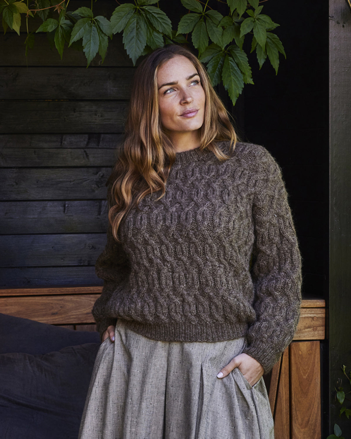 Vamset sweater med snoninger