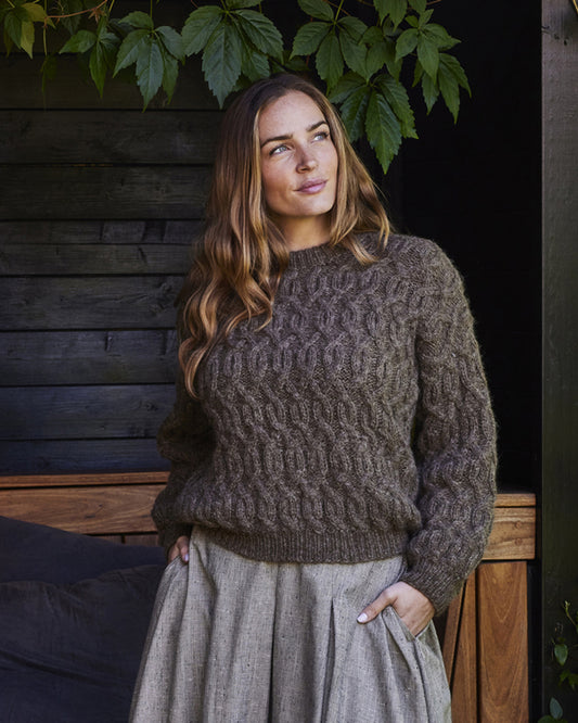 Vamset sweater med snoninger